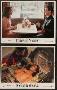 5r941 FOREVER YOUNG 6 French LCs '93 romantic image of Mel Gibson & Jamie Lee Curtis!