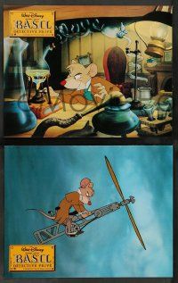 5r764 GREAT MOUSE DETECTIVE 16 French LCs '86 Walt Disney's crime-fighting Sherlock Holmes!