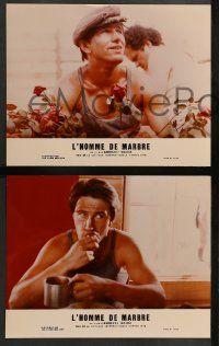 5r778 MAN OF MARBLE 13 French LCs '77 Andrzej Wajda's Czlowiek z marmuru, images of cast!