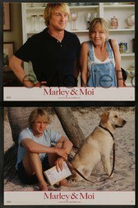 5r884 MARLEY & ME 8 French LCs '09 Owen Wilson, sexy Jennifer Aniston, great dog images!