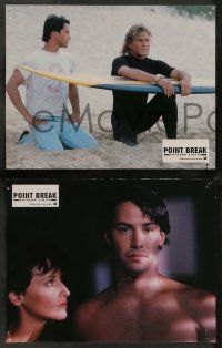 5r894 POINT BREAK 8 French LCs '91 Keanu Reeves & Patrick Swayze surfing & skydiving!
