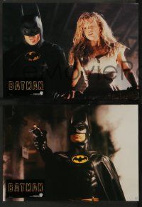 5r676 BATMAN 16 German LCs '89 Michael Keaton, Jack Nicholson, Tim Burton, different images!