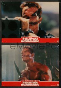 5r740 COMMANDO 5 German LCs '85 different images of Arnold Schwarzenegger, Milano, Wells!
