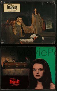 5r685 COUNT DRACULA 15 German LCs '70 directed by Jesus Franco, Christoper Lee as the vampire!