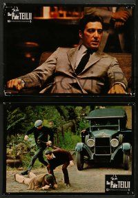 5r672 GODFATHER PART II 21 German LCs '74 great images, Francis Ford Coppola classic crime sequel!