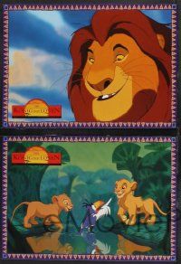 5r704 LION KING 9 German LCs '94 classic Disney cartoon set in Africa, great different images!