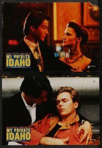 5r729 MY OWN PRIVATE IDAHO 7 German LCs '91 different River Phoenix & Keanu Reeves!