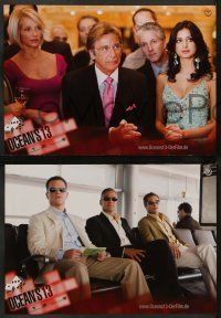 5r718 OCEAN'S THIRTEEN 8 German LCs '07 Soderbergh directed, Clooney, Brad Pitt, gambling images!