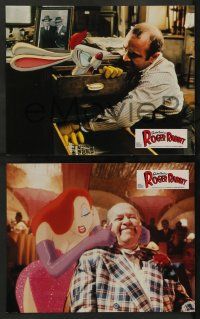 5r705 WHO FRAMED ROGER RABBIT 9 German LCs '88 Robert Zemeckis, Bob Hoskins, Jessica Rabbit!