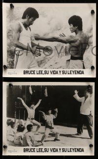 5r613 BRUCE LEE THE MAN & THE LEGEND 8 Colombian LCs '73 kung-fu martial arts images of the master!