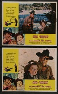 5r642 ROOSTER COGBURN 8 Mexican LCs '75 John Wayne with eye patch & Katharine Hepburn!