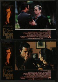 5r657 GODFATHER PART III 12 Spanish LCs '91 best image of Al Pacino, Francis Ford Coppola!