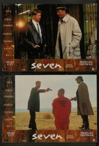 5r662 SEVEN 10 Spanish LCs '96 David Fincher, Morgan Freeman, Brad Pitt, Paltrow, deadly sins!