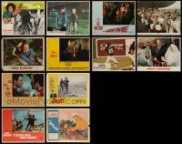 5s232 LOT OF 12 LOBBY CARDS '50s-70s great scenes from a variety of different movies!