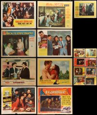 5s226 LOT OF 17 1950S LOBBY CARDS '50s great scenes from a variety of different movies!