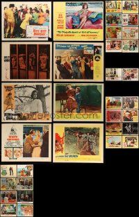 5s209 LOT OF 34 1960S LOBBY CARDS '60s great scenes from a variety of different movies!