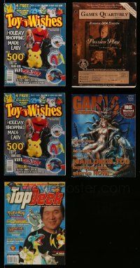 5s071 LOT OF 5 MAGAZINES '90s-00s Toy Wishes, Games Unplugged, Top Deck, Games Quarterly!