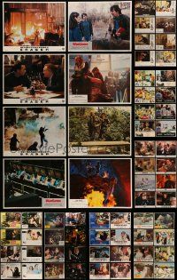 5s198 LOT OF 72 LOBBY CARDS '60s-90s incomplete sets of scene cards from a variety of movies!