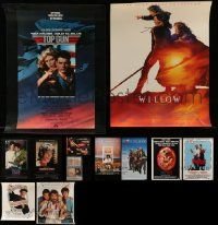 5s340 LOT OF 12 UNFOLDED MINI AND SPECIAL POSTERS '80s a variety of great movie images!