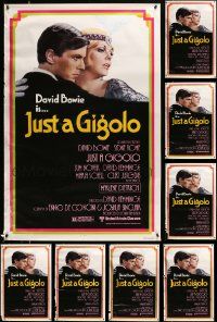 5s490 LOT OF 8 UNFOLDED SINGLE-SIDED 27X41 JUST A GIGOLO ONE-SHEETS '78 David Bowie & Sydne Rome!