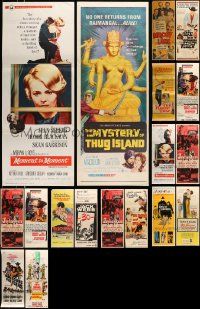 5s321 LOT OF 18 MOSTLY FORMERLY FOLDED INSERTS '50s-60s great images from a variety of movies!