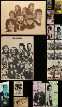 5s345 LOT OF 20 MOSTLY UNFOLDED MOSTLY MUSIC POSTERS '60s-90s images of The Beatles & more!