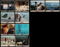 5s007 LOT OF 10 JAWS & JAWS 2 COLOR 8X10 MINI LOBBY CARDS '75 & '78 Roy Scheider, great images!