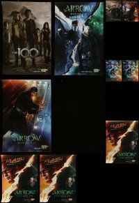 5s356 LOT OF 10 UNFOLDED CW TV POSTERS '10s great images from their Marvel television shows!