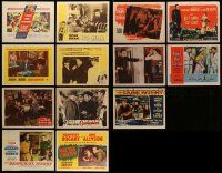 5s231 LOT OF 13 LOBBY CARDS FROM HUMPHREY BOGART MOVIES '40s-50s High Sierra, Caine Mutiny & more!