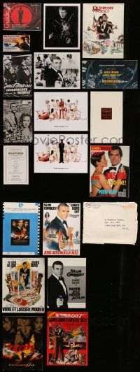 5s084 LOT OF 20 MISCELLANEOUS JAMES BOND ITEMS '60s-90s Sean Connery, Roger Moore + sexy art!