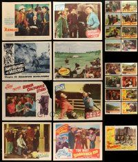 5s219 LOT OF 25 1940S COWBOY WESTERN LOBBY CARDS '40s Roy Rogers, Johnny Mack Brown & more!