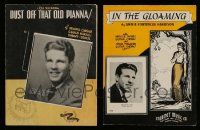 5s122 LOT OF 2 OZZIE NELSON SHEET MUSIC '30s Dust Off That Old Pianna, In the Gloaming!
