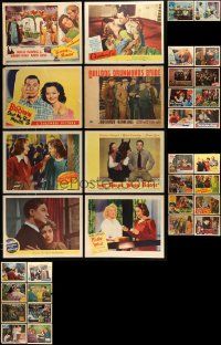 5s210 LOT OF 34 1940S LOBBY CARDS '40s great scenes from a variety of different movies!