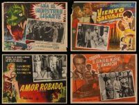 5s280 LOT OF 4 MEXICAN LOBBY CARDS '50s Giant Gila Monster, General Died at Dawn & more!