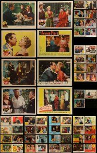 5s199 LOT OF 59 LOBBY CARDS '40s-60s ONLY Lana Turner, Maureen O'Hara, Liz Taylor & Susan Hayward