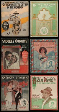 5s112 LOT OF 6 IRVING BERLIN SHEET MUSIC '10s In My Harem, Snookey Ookums, He's a Devil & more!