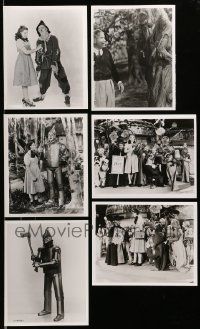 5s306 LOT OF 6 WIZARD OF OZ REPRO 8X10 PHOTOS '80s classic images of Judy Garland & cast!