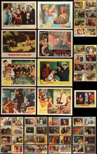 5s197 LOT OF 73 1950S LOBBY CARDS '50s great scenes from a variety of different movies!