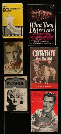 5s251 LOT OF 8 SOFTCOVER MOVIE BOOKS '70s-80s Movie Reference Library, Marilyn, Gary Cooper+more!