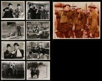 5s301 LOT OF 9 LAUREL & HARDY REPRO 8X10 PHOTOS '80s wonderful scenes with Stan & Ollie!