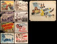 5s236 LOT OF 9 TITLE LOBBY CARDS '40s-50s great images from a variety of different movies!