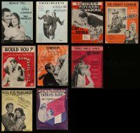 5s108 LOT OF 9 JEANETTE MACDONALD SHEET MUSIC '30s songs from San Francisco, Merry Widow & more!