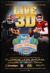 5t590 BCS NATIONAL CHAMPIONSHIP DS 1sh '09 Florida Gators against the Oklahoma Sooners!