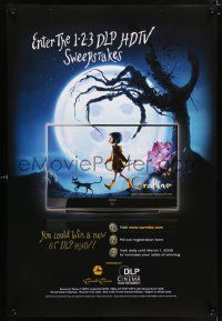 5t594 CARMIKE CINEMAS DS 1sh '09 Coraline, great image, enter the sweepstakes!