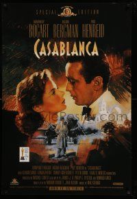 5t877 CASABLANCA 27x40 video poster R98 cool different Dudash art of Bogart & Bergman!