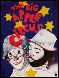 5t089 BIG APPLE CIRCUS 14x19 circus poster '80s cool different Paul Davis artwork!