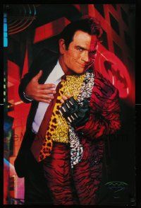 5t780 BATMAN FOREVER 23x35 commercial poster '95 great image of Tommy Lee Jones as Two-Face!