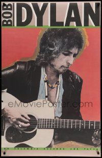 5t370 BOB DYLAN 28x44 music poster '80 cool portrait image of singer songwriter & actor!