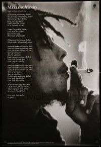 5t371 BOB MARLEY 24x36 South Korean commercial poster '92 cool image, lyrics to Mellow Mood!