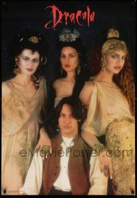 5t787 BRAM STOKER'S DRACULA 27x39 Dutch commercial poster '92 Keanu Reeves & sexy vampire brides!